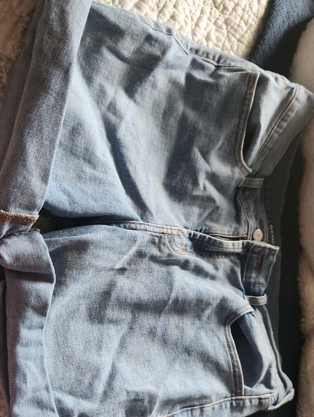 Old Navy Light Blue Denim Bermuda Shorts